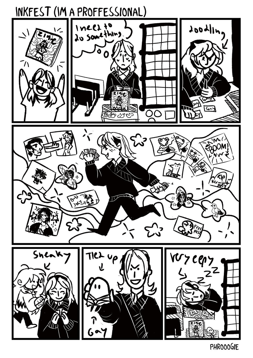 Comic about a college convention